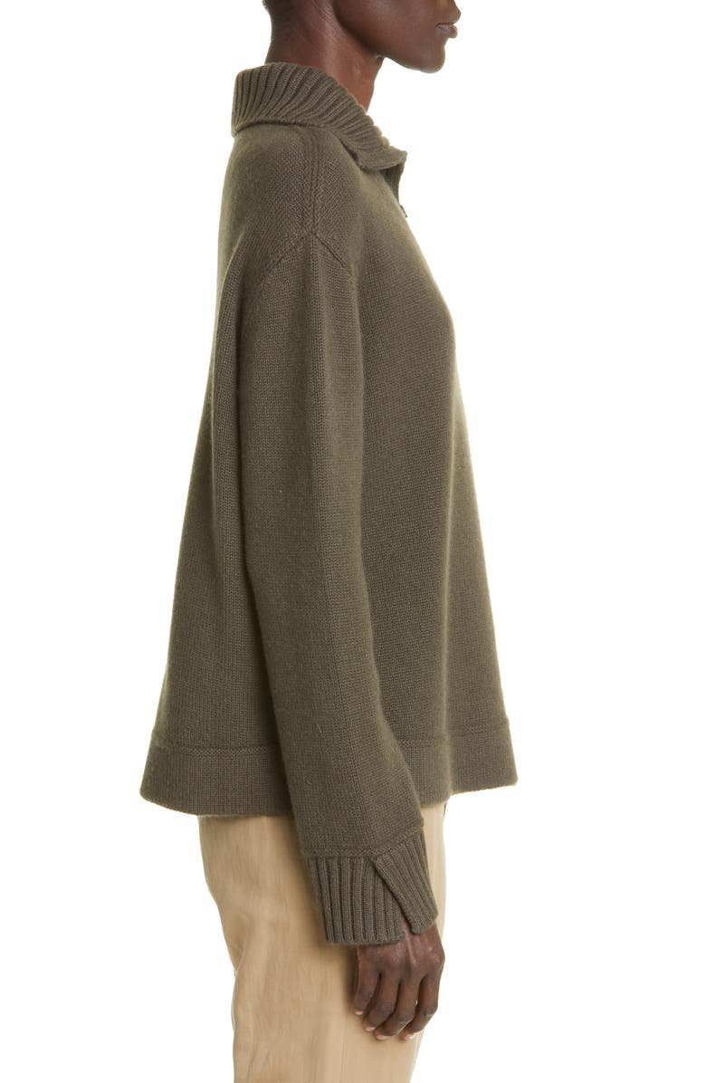 Loro Piana Half Zip Cashmere Rib Sweater | Nordstrom