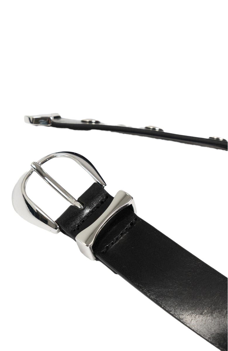 Saint + Sofia Roxie Studded Belt, Alternate, color, Black