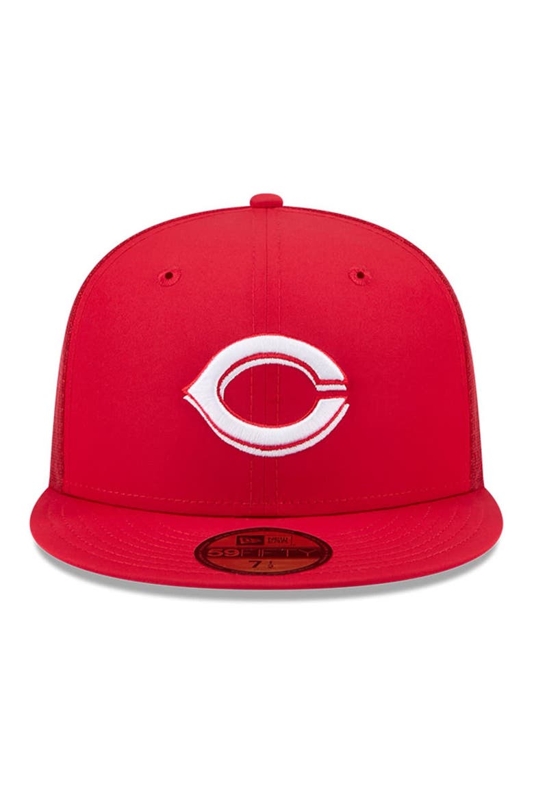 Men's New Era Red Cincinnati Reds 2026 Batting Practice 59FIFTY Fitted Hat, Alternate, color, Red