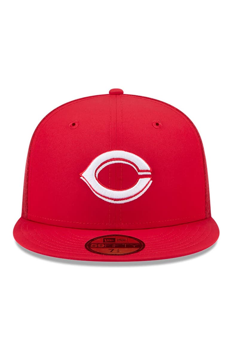 New Era Men's New Era Red Cincinnati Reds 2026 Batting Practice 59FIFTY Fitted Hat, Alternate, color, Red