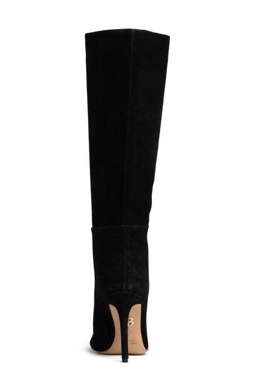 Beautiisoles Yara Pointed Toe Knee High Boot In Black
