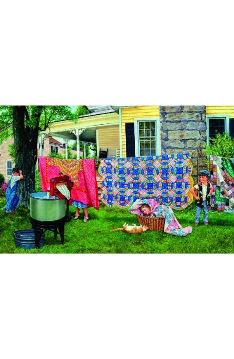 Sunsout Hide N Quilt 550 piece Jigsaw Puzzle for Adults, Alternate, color, Multicolor