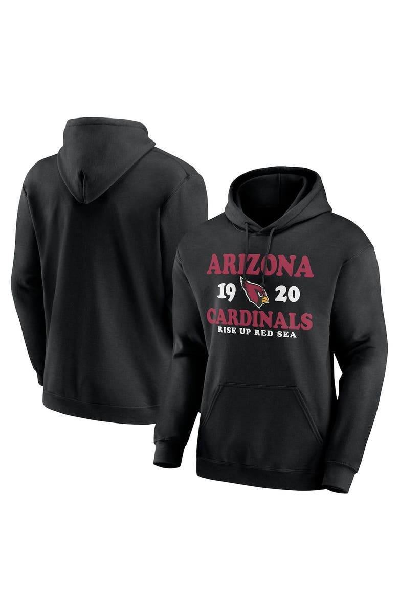 Fanatics Brands - White Label Men's Black Arizona Cardinals Fierce Competitor Pullover Hoodie, Alternate, color, 