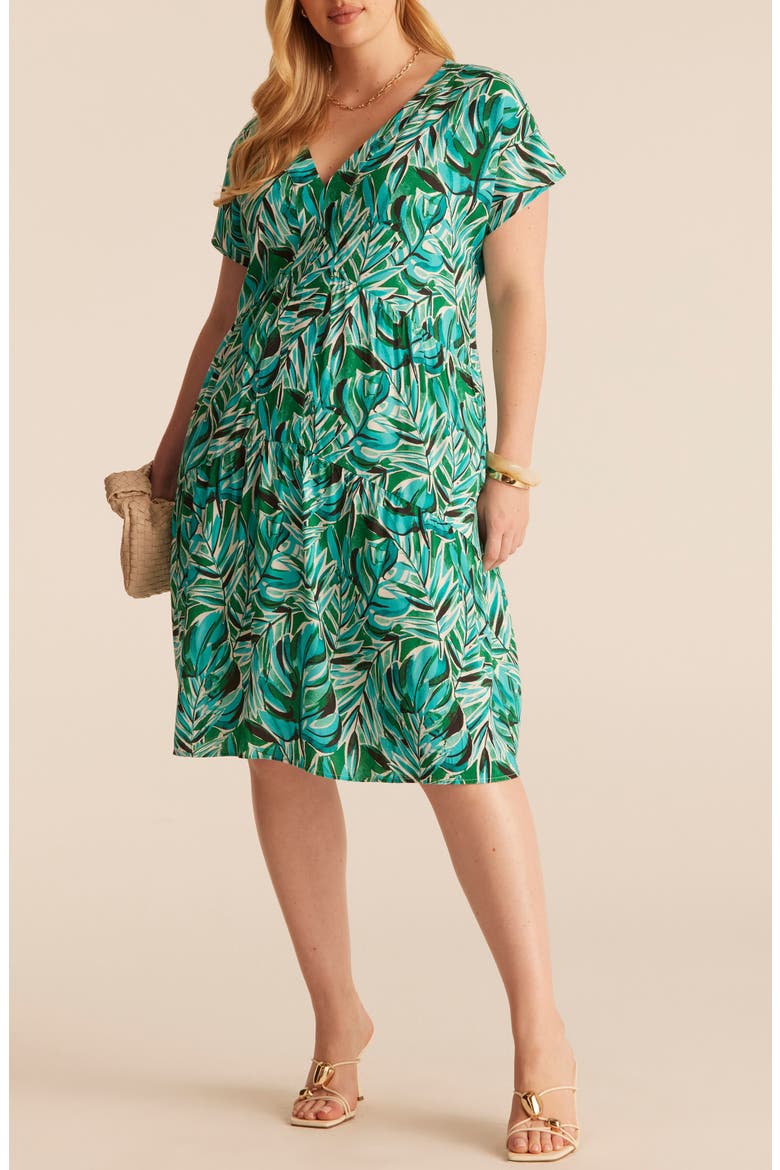 green floral shift dress Womens Love & Roses Green Floral Petite Embroidered Shift Mini Dress US 6