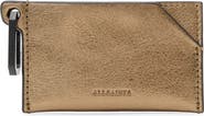AllSaints Hex Metallic Leather Cardholder