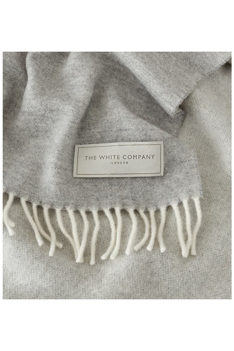 Luxury Wool & Cashmere Throw, Alternate, color, GREY