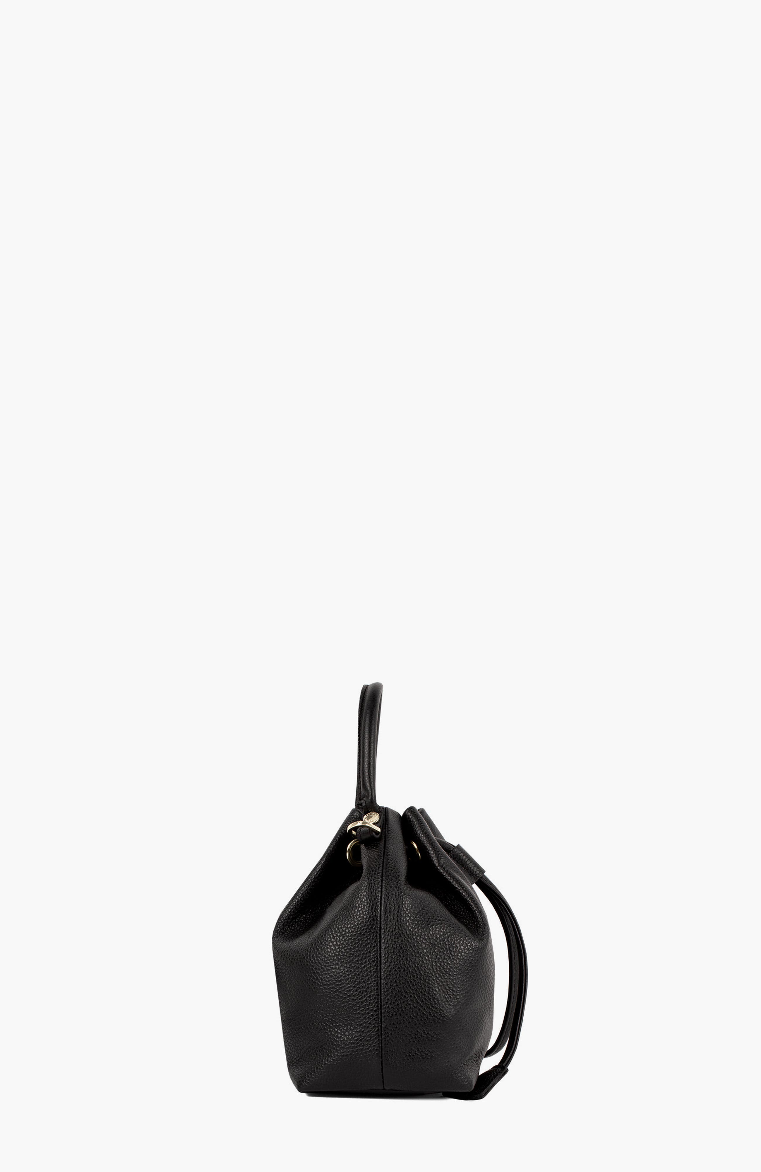 Signature CV By Cavalinho Leather Bucket Bag 651, Alternate, color, Black