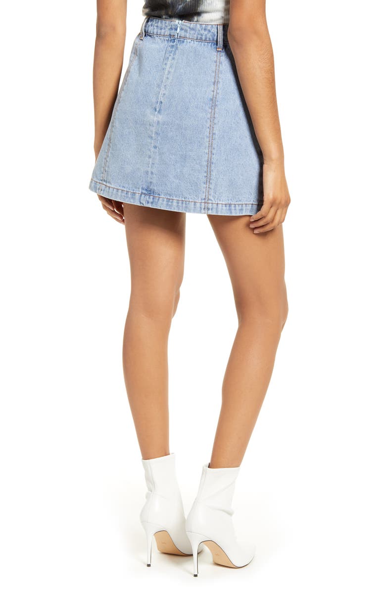 4SI3NNA Royce Denim Miniskirt, Alternate, color,