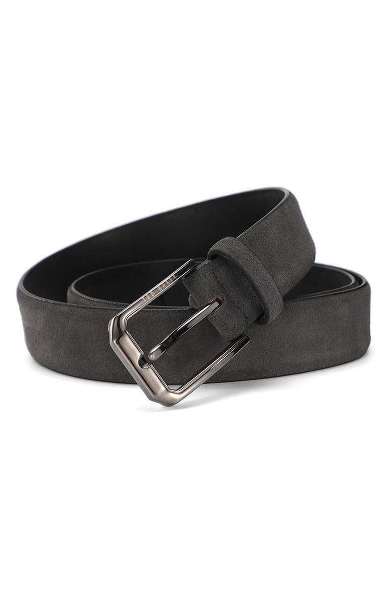Ted Baker London Suede Belt, Alternate, color, Charcoal
