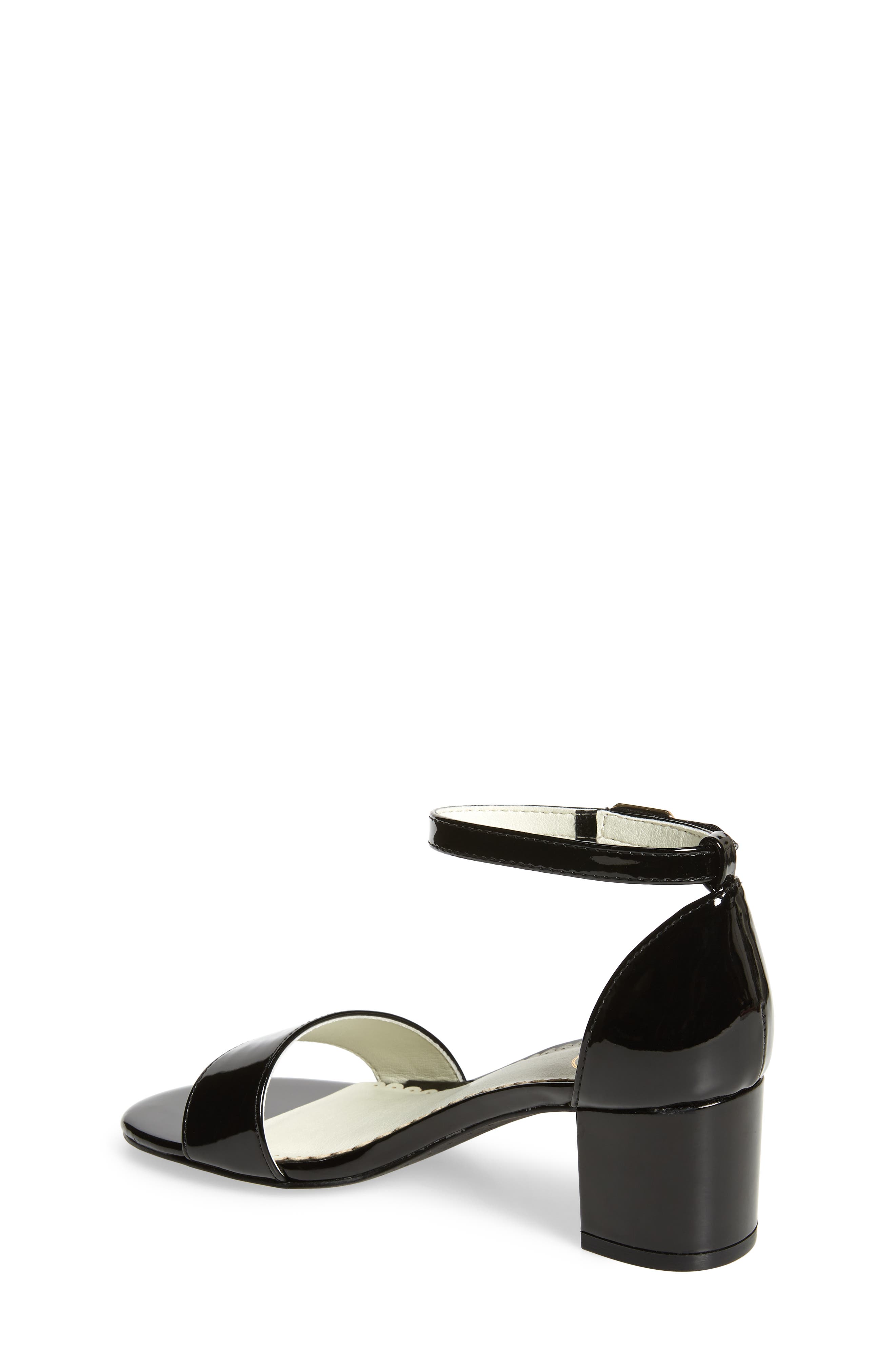 Block Heel Sandal, Alternate, color, BLACK FAUX PATENT PU