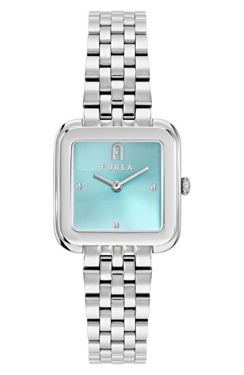 Furla Heritage Minty Dial Square Bracelet Watch, 27.5mm In Metallic