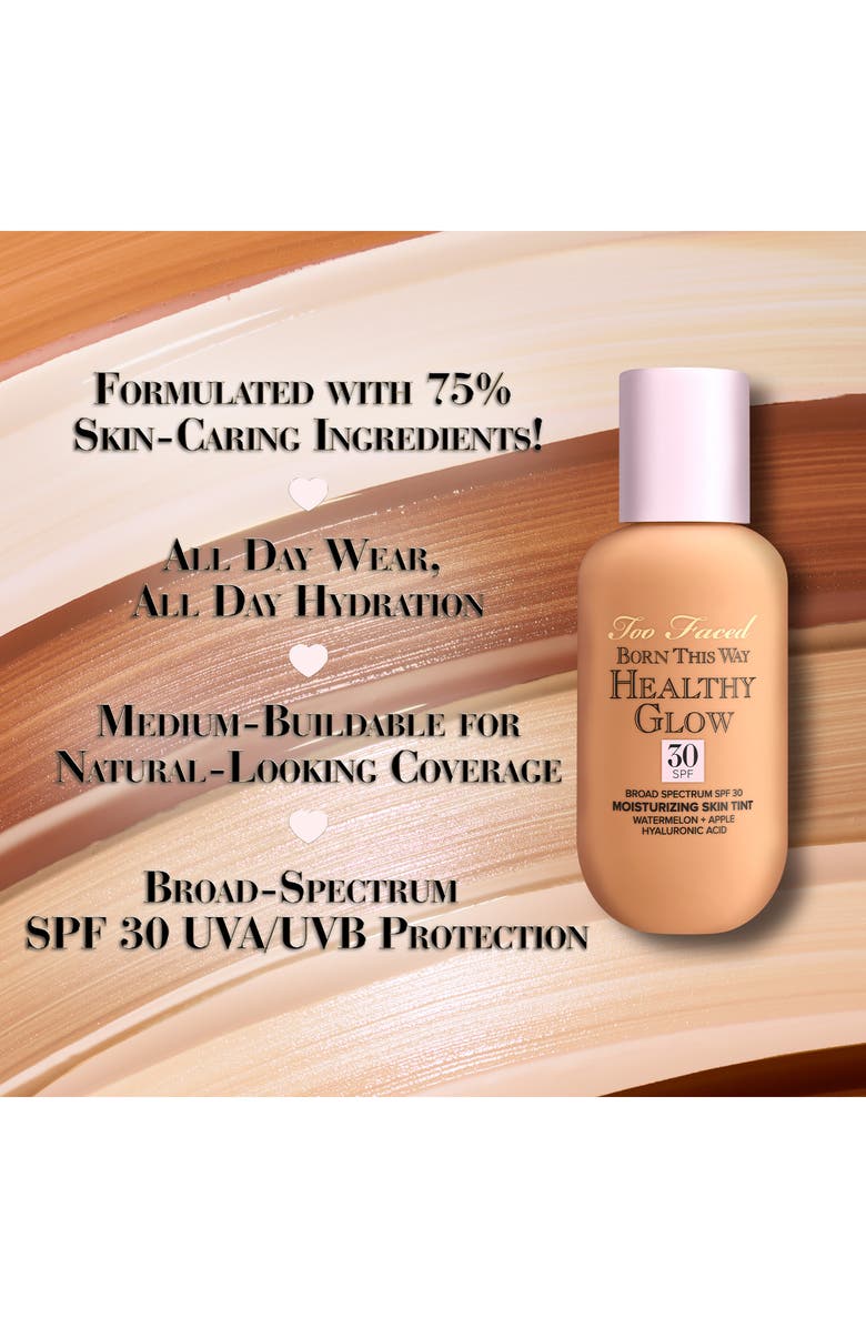 Too Faced Born This Way Healthy Glow SPF 30 Skin Tint Foundation, Alternate, color, Sable