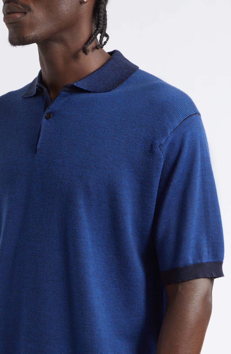 John Smedley Grenock Merino Wool Polo, Alternate, color, Midnight/ Maz Blu