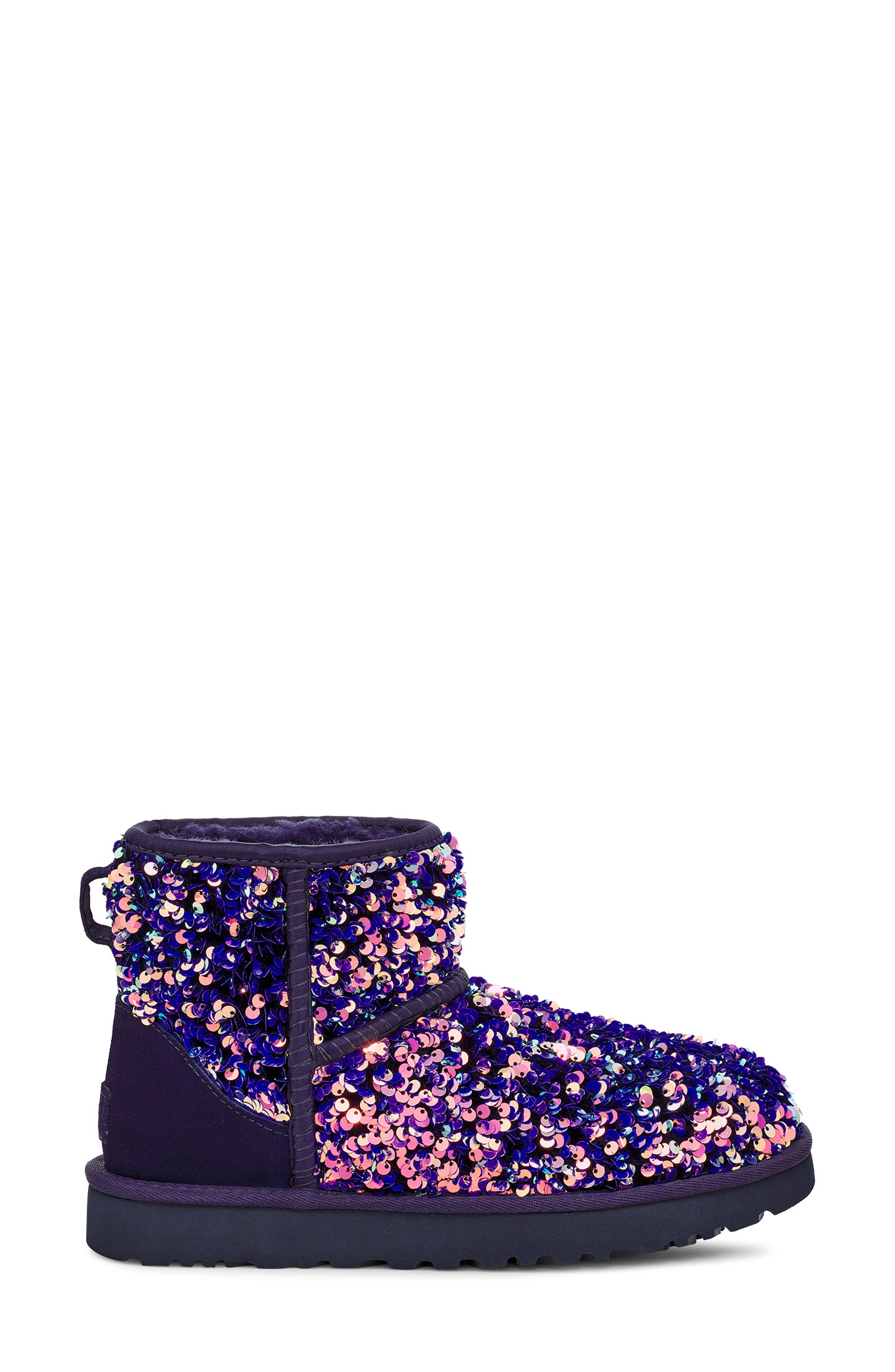 Mini Classic Stellar Sequin Boot, Alternate, color, MEDALLION SUEDE