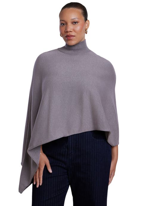 Asymmetric Turtleneck Cape