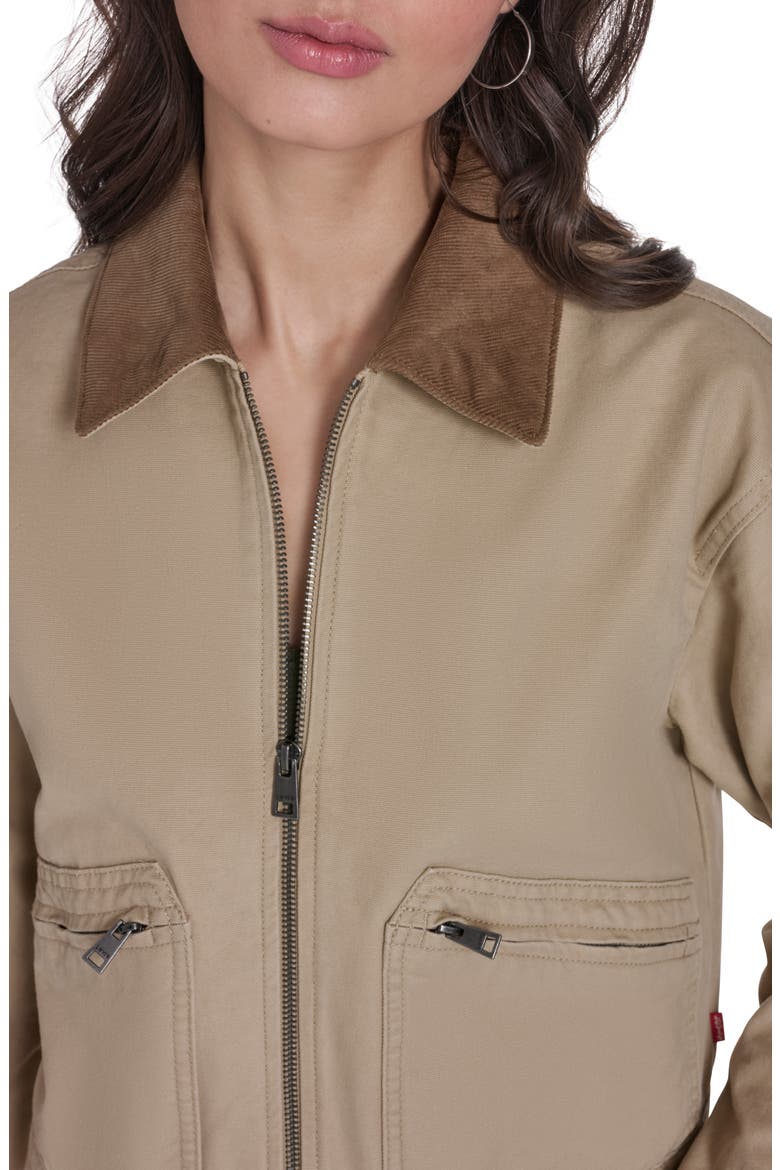 Crop Utility Jacket, Alternate, color, ECRU