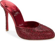 Christian Louboutin Dolly Strass Heeled Mule