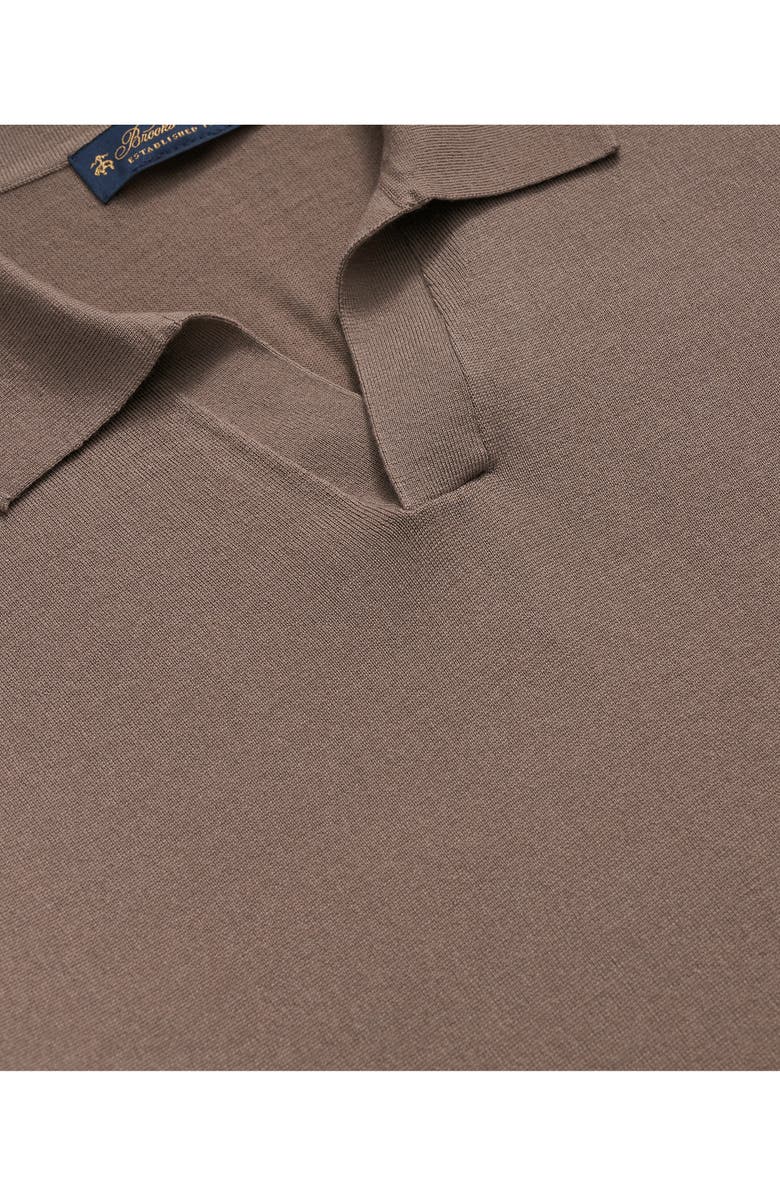 Brooks Brothers Lightweight Johnny Collar Cotton Polo Sweater, Alternate, color, 