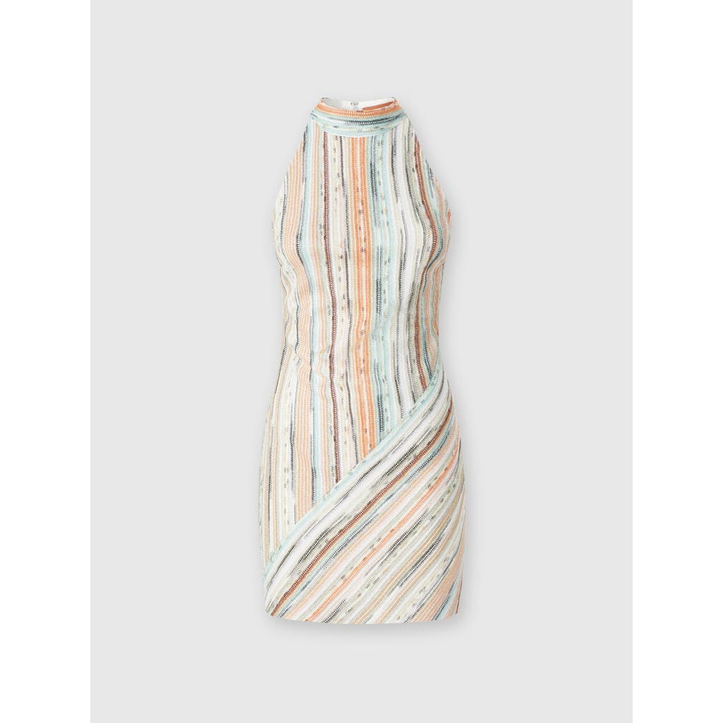 Missoni Women's Multicolor Viscose Blend Mini Dress | Size It 40 | Ds25sg1tbr002h Color Sm9kr In Multicoloured