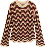 Desigual Zigzag Crochet Sweater