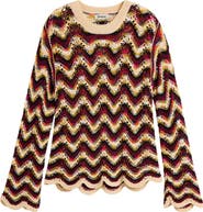 Desigual Zigzag Crochet Sweater