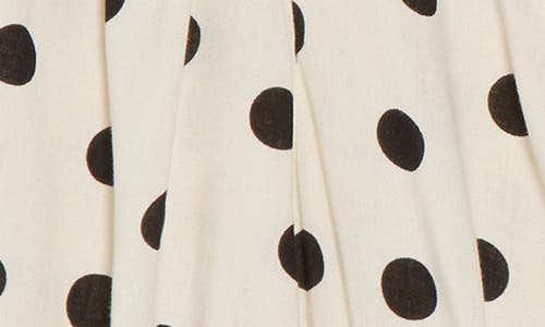 Vigoss Polka Dot Peplum Top In Sand