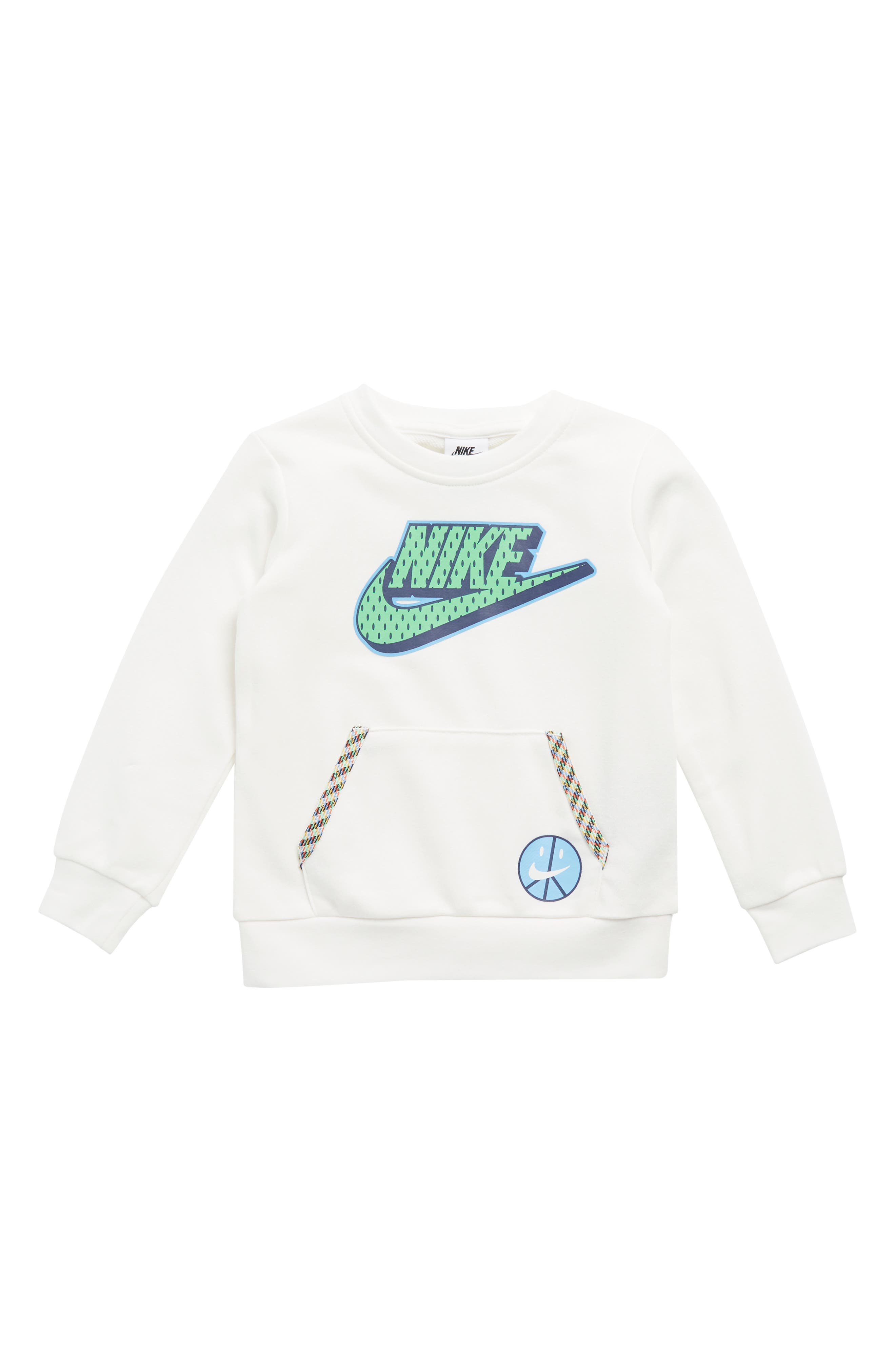 Nike Kids' Cotton Kangaroo Pocket Long Sleeve Tee