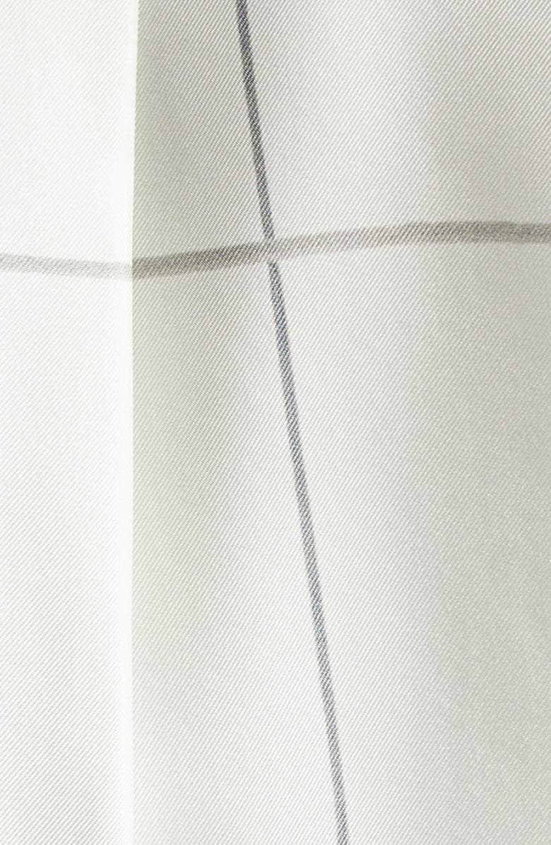 Lafayette 148 New York Scottie Floor Plan Print Silk Button-Up Shirt, Alternate, color, 