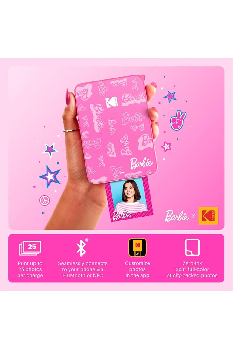 x Barbie Step Slim Printer Gift Bundle, Alternate, color, Pink