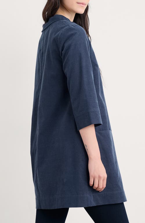 Seasalt Cornwall Sail By The Stars Organic Cotton Corduroy Tunic In Blue