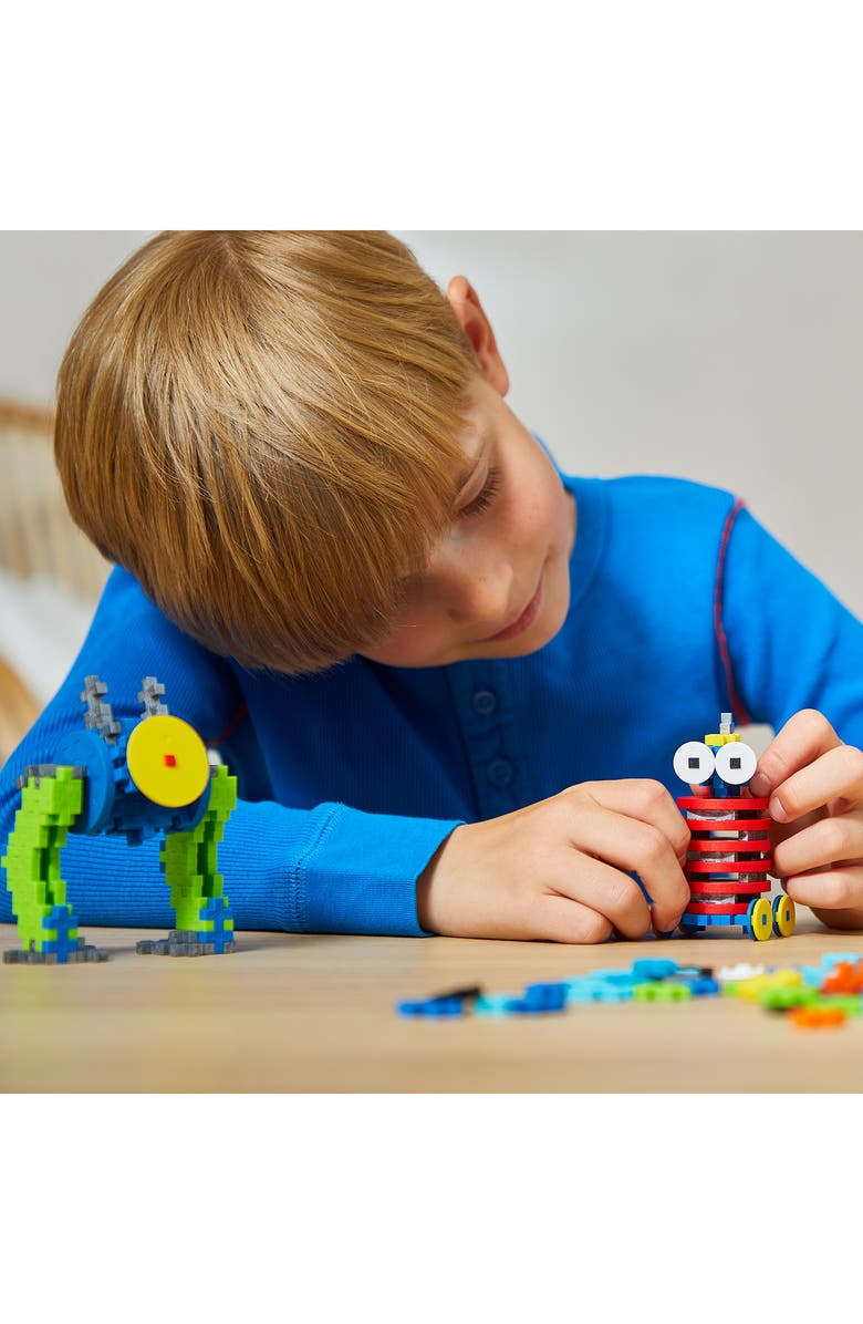 Plus-Plus USA Learn to Build Robots Playset, Alternate, color, Robots