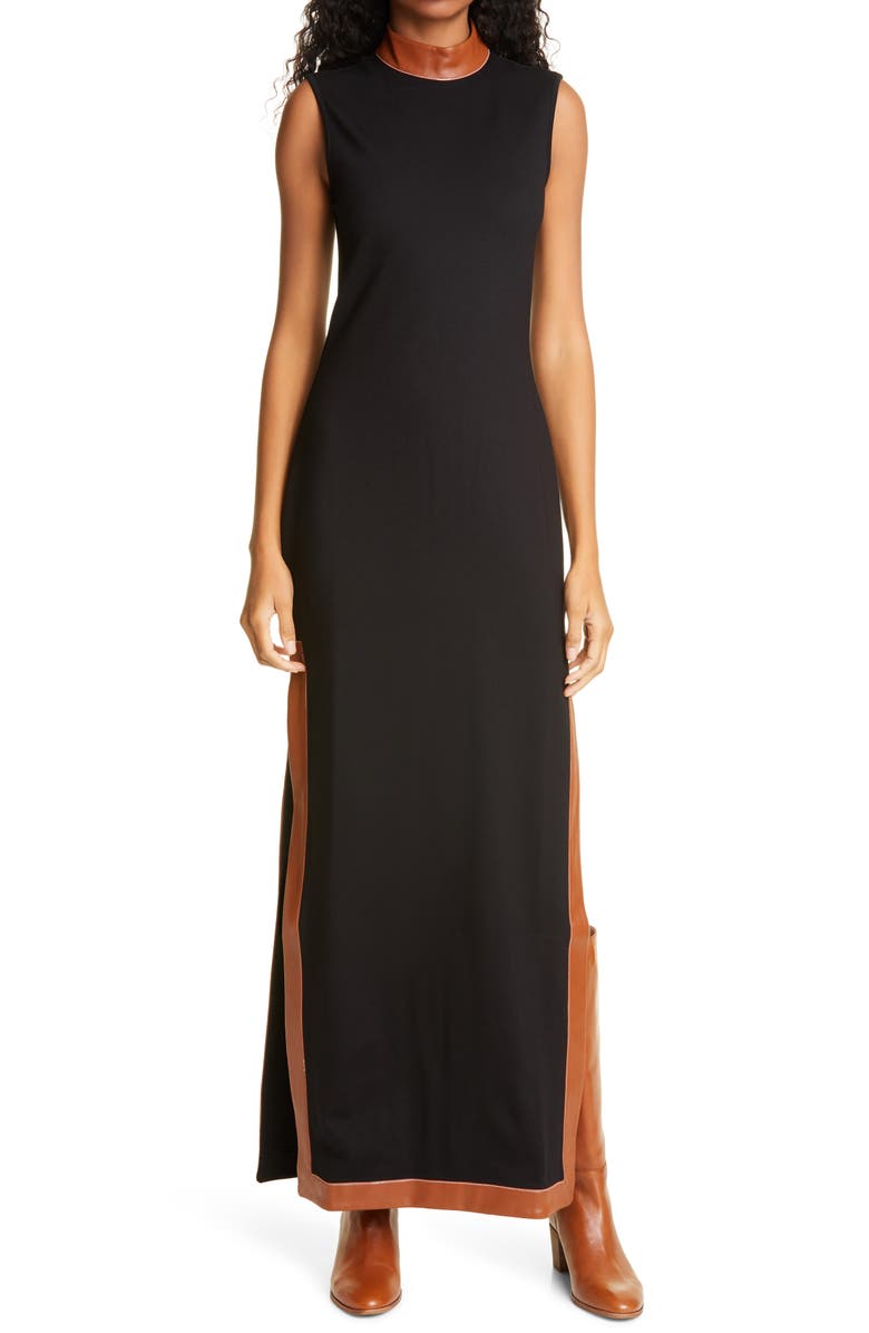 STAUD Noir Dress, Main, color, 