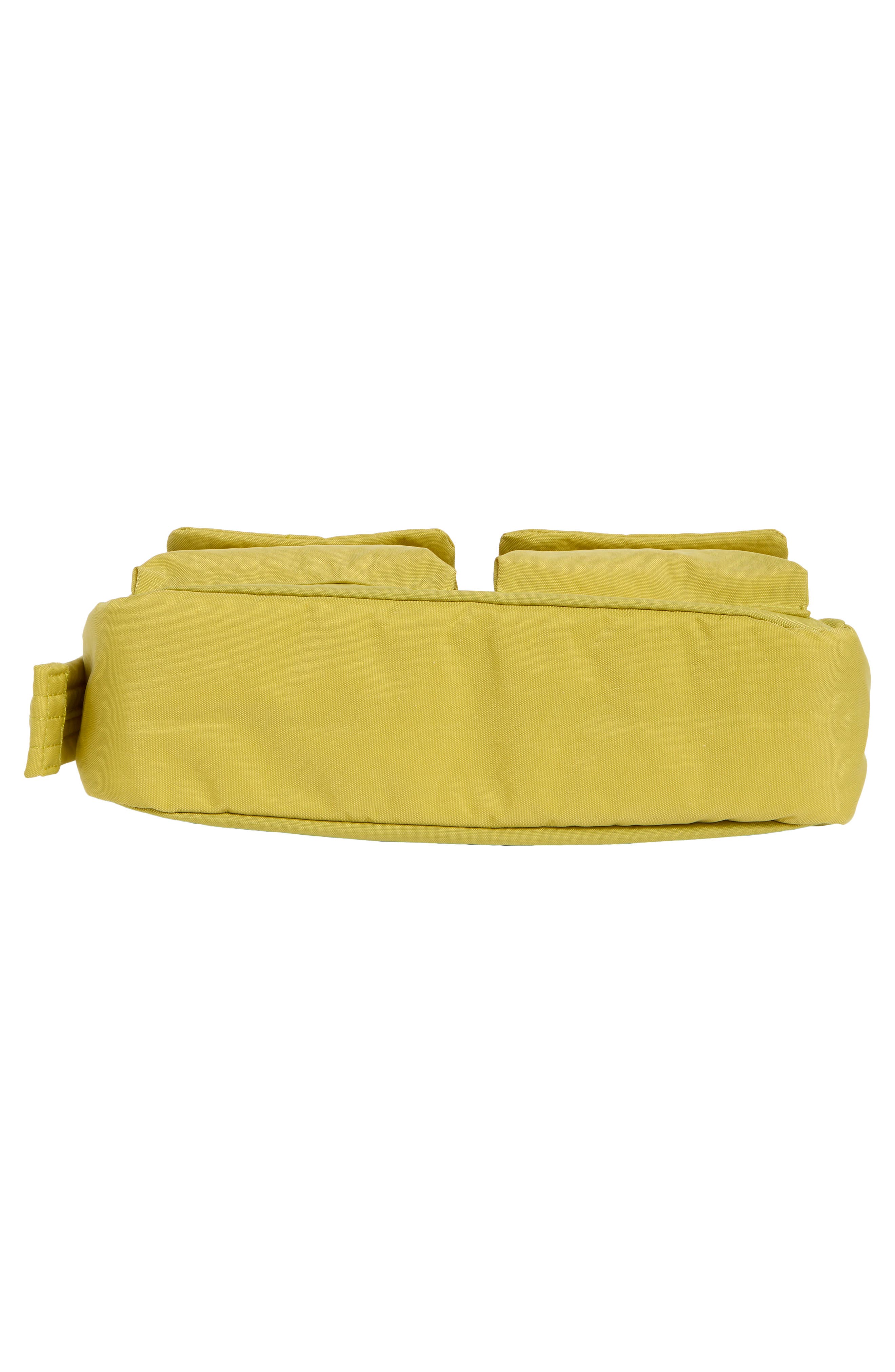 Baggu Recycled Nylon Cargo Shoulder Bag, Alternate, color, Lemongrass