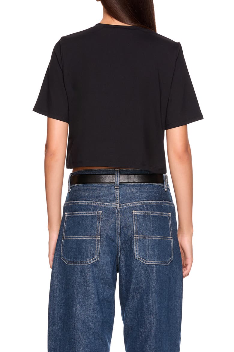 Boxy Cropped T-Shirt, Alternate, color, BLACK