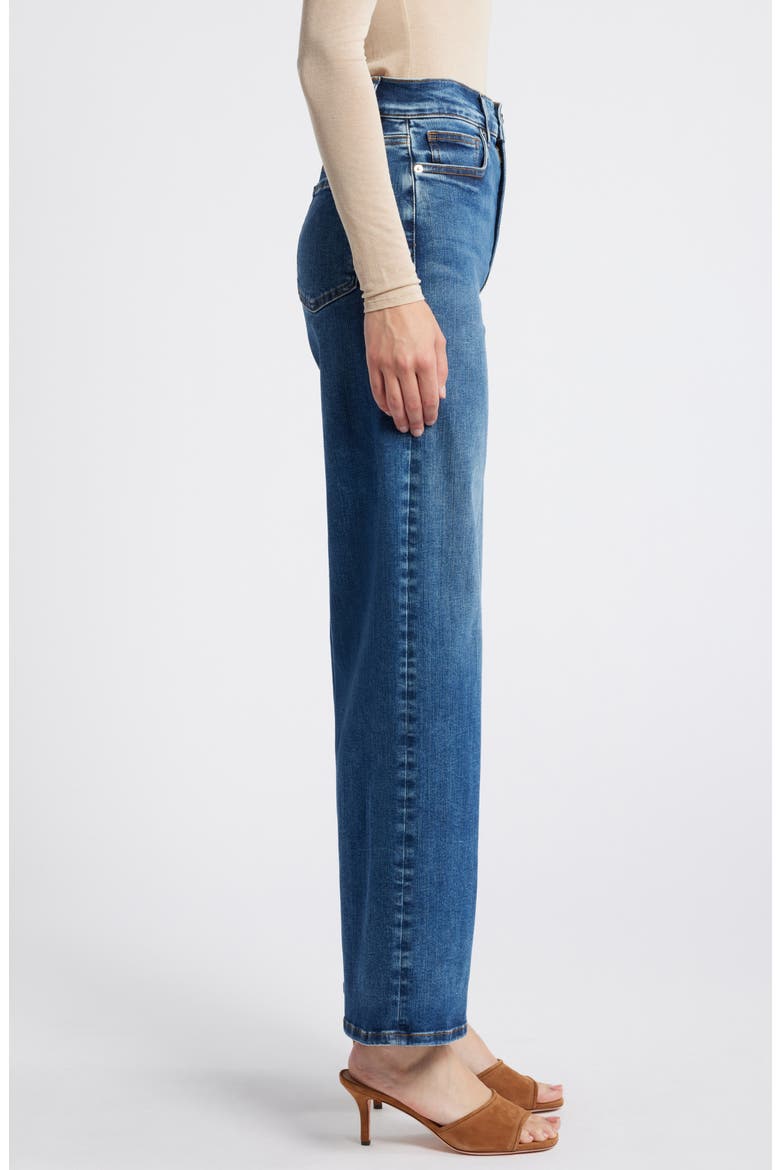 Le Slim Palazzo High Waist Wide Leg Jeans, Alternate, color, SKYWALK