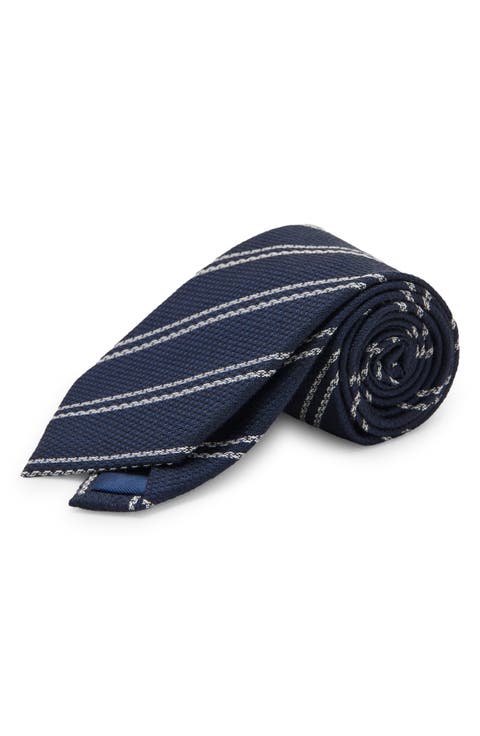 Microstructure Stripe Tie