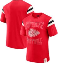Darius Rucker Collection by Fanatics Men's Darius Rucker Collection by Fanatics  Red Kansas City Chiefs Football Stripe Sleeve T-Shirt