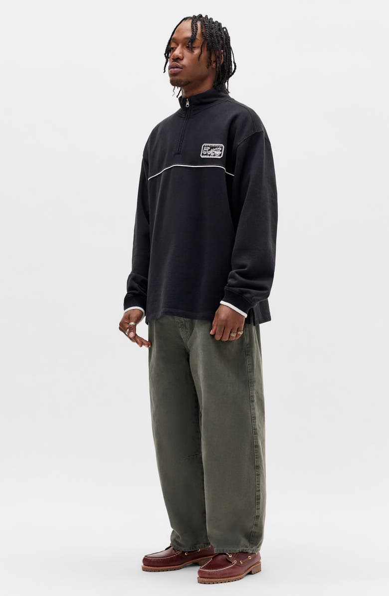 BDG Urban Outfitters Dust Quarter Zip Cotton Sweatshirt, Alternate, color, 