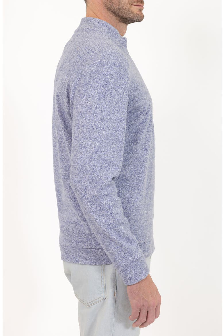 Casual Quarter Zip Pullover Sweater, Alternate, color, BLUE