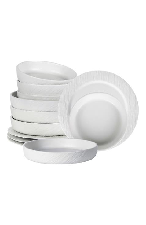 Senso New Bone China 12-Piece Dinnerware Set
