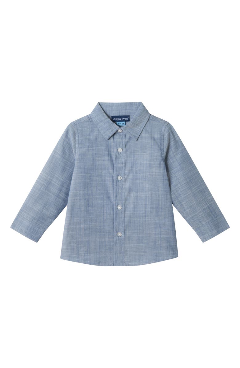 Andy & Evan Kids' Button-Up Shirt, Vest & Pants Set, Alternate, color, Beige