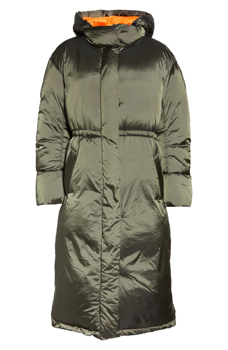 ASOS DESIGN Hooded Longline Parka, Alternate, color, 