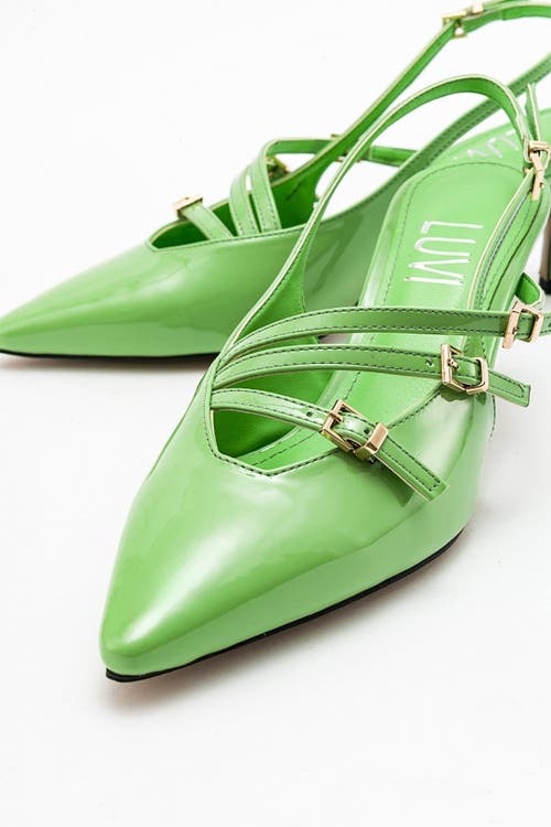 Prologue Shoes Magra Pointed-toe Slingback Stiletto