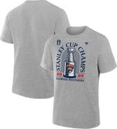 FANATICS Men's Fanatics Heather Gray Florida Panthers 2025 Stanley Cup Champions Locker Room T-Shirt