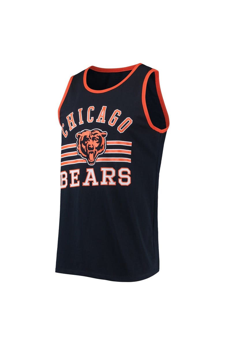'47 Men's '47 Navy Chicago Bears Edge Super Rival Tank Top, Alternate, color, 