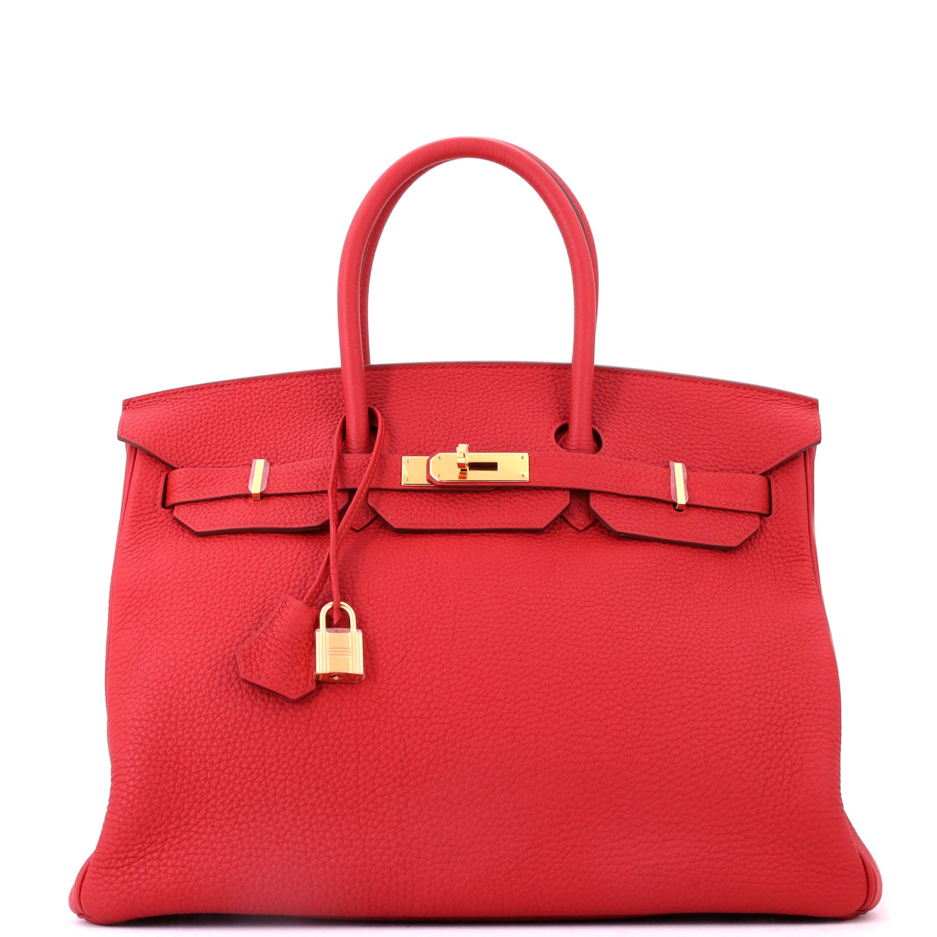 Birkin Handbag Red Togo with Gold Hardware 35, Main, color, Red