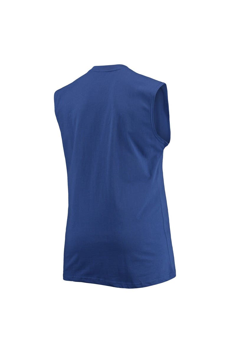 PROFILE Men's Royal Los Angeles Rams Big & Tall Muscle Tank Top, Alternate, color, 