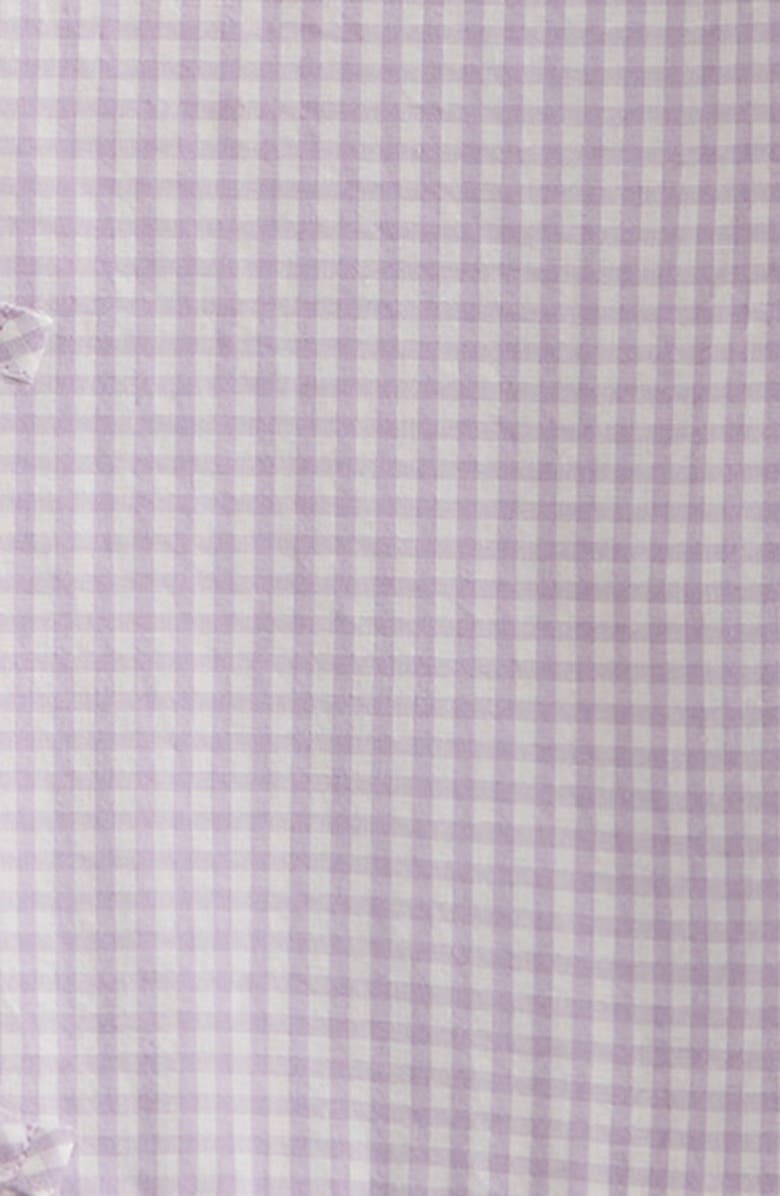Nordstrom Kids' Bow Front Peplum Top, Alternate, color, Purple Secret Gingham