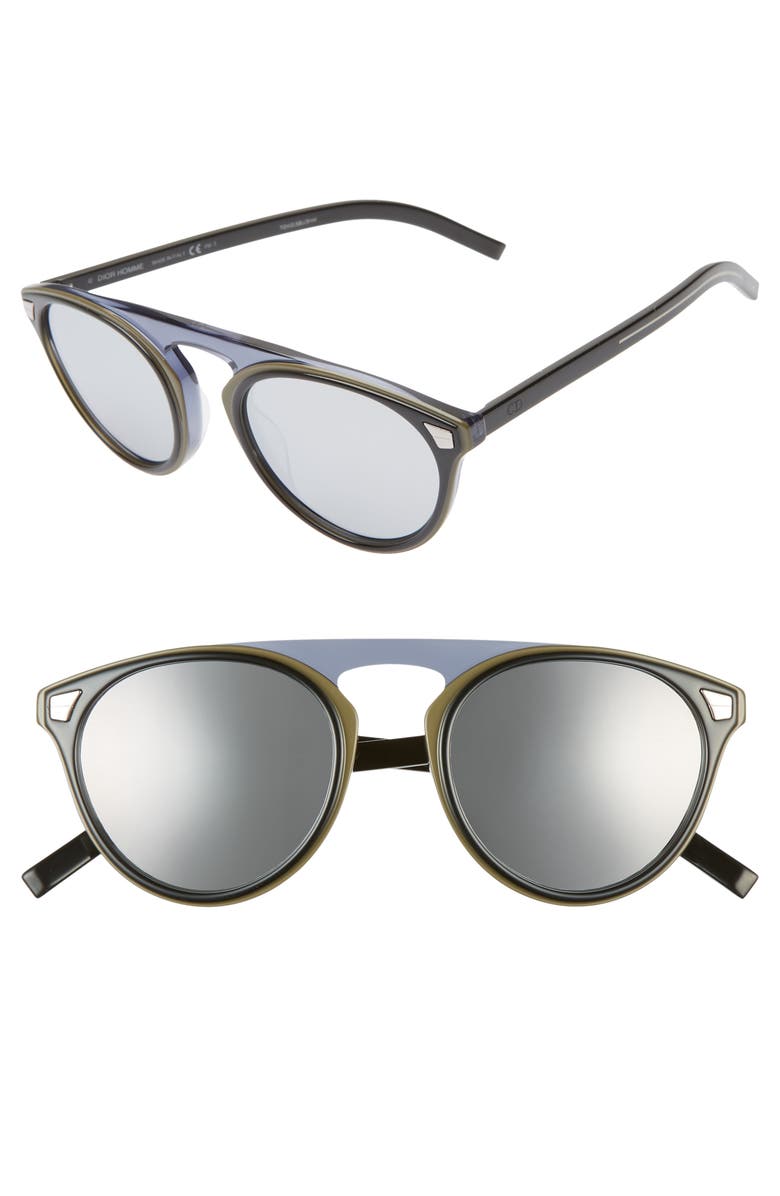 CHRISTIAN DIOR Dior 52mm Round Sunglasses, Main, color, 