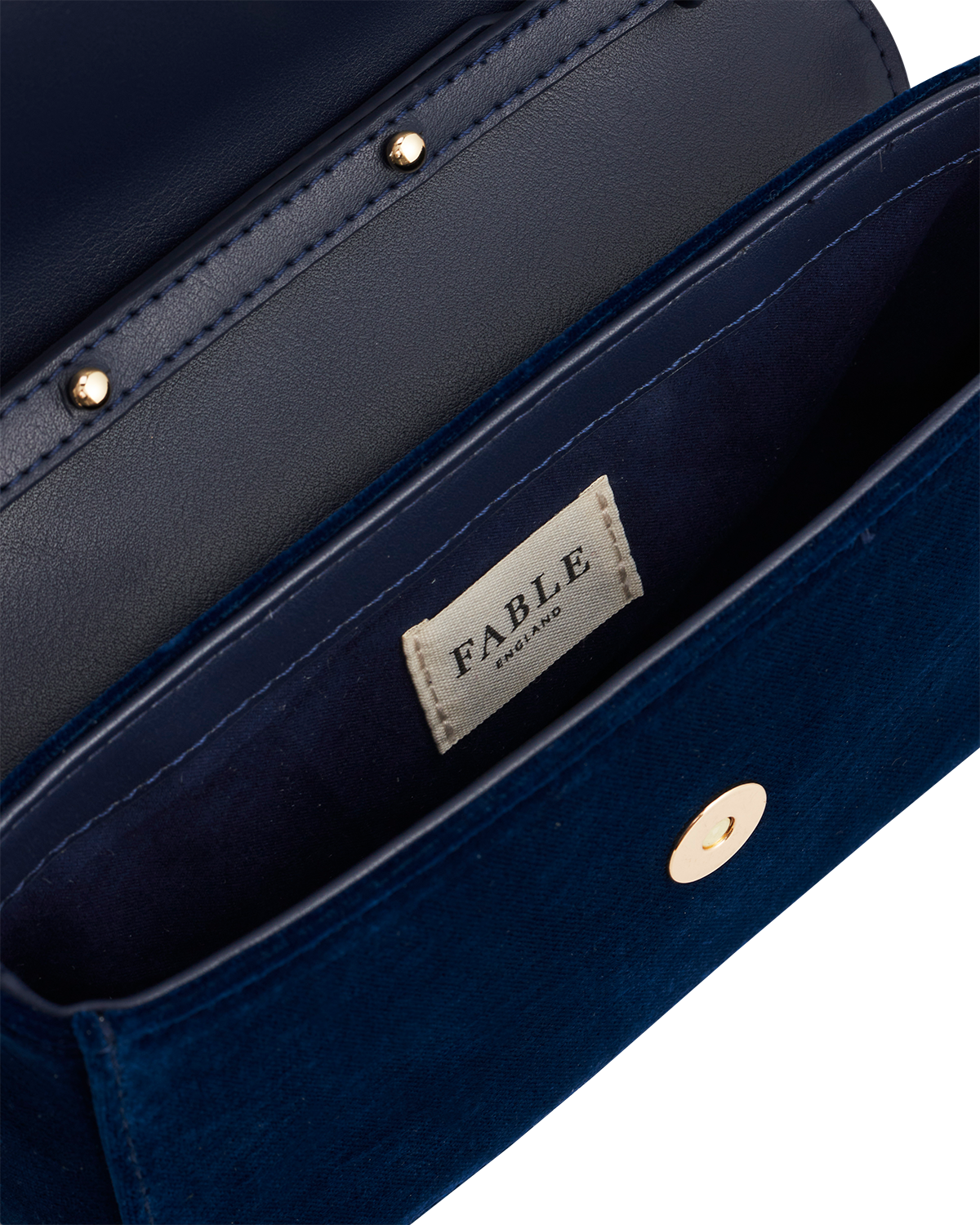 Sophia Nightingale Embroidered Velvet Clutch, Alternate, color, Navy